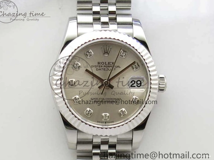 MiroTime 0513 Datejust 31mm 278271 SS BP Maker Best Edition Silver Crystal Dial on Jubilee Bracelet OnTrend 2741